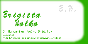 brigitta wolko business card